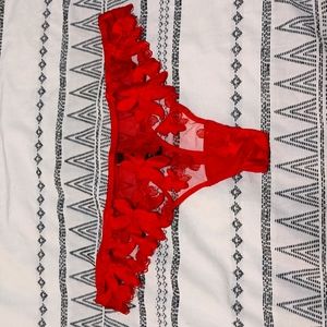 Embroidered Thong Panty